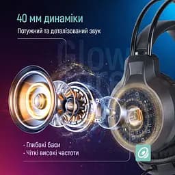 Гарнітура СolorWay GlowCore RGB Black (CW-HPG02BK) - мініатюра 3