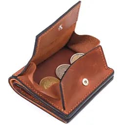 Чоловічий шкіряний гаманець Grande Pelle 9.5х10х1.5 см acs0024001 - мініатюра 3