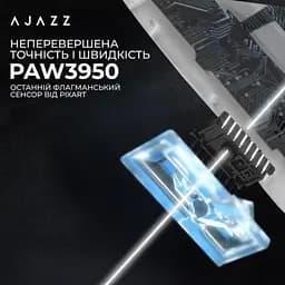 Мишка Ajazz AJ159 APEX Wireless/Bluetooth/USB White (AJM159-A-W) - мініатюра 10