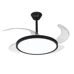 Люстра вентилятор потолочна LED Levistella 7943043 (42) BK, 40W, чорний, сучасний стиль з пультом - мініатюра 2
