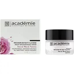 Нічний крем Academie Night Infusion Rose Cream Трояндова інфузія 30 мл (3145071615054)
