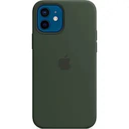 Чехол Silicone Case with MagSafe для Apple iPhone 12/12 Pro Cyprus Green ААА [77781]