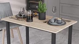 Стіл універсальний Knap Ferrum-decor 750x1000x700 Чорний метал ДСП Дуб Сан-Марино 16 мм (FRD-106363) - мініатюра 3