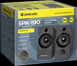 Акустика Defender 2.0 SPK 190 USB 8W Black (65190) (6514099) - мініатюра 3