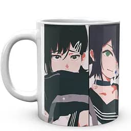 Кружка GeekLand Chainsaw Man Человек Бензопила Макима Павер Кобени Резе CM 02.08 330 мл белая