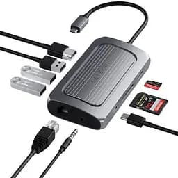 Адаптер Satechi USB4 Multiport Adapter with 8K HDMI Space Gray (ST-U4MA3M) - мініатюра 4