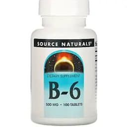 Вітамін В6 Source Naturals 500 мг 100 таблеток