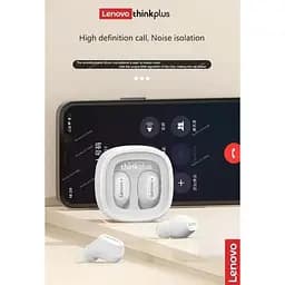 Бездротова стерео гарнітура Lenovo XT62 - навушники TWS у кейсі білі - мініатюра 3