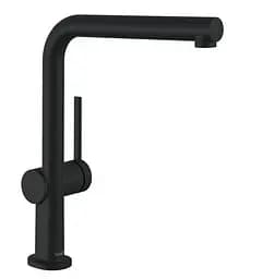 Змішувач Hansgrohe Talis 270 1jet кухонний з витяжним виливом Sbox 72809670 Black Matt Чорний матовий