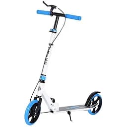 Самокат детский iTrike складной 32х11х86-100 см Бело-голубой 000223044