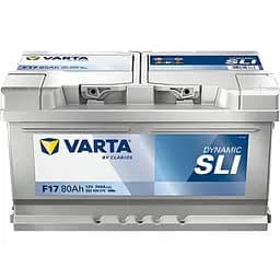 Акумулятор Varta Blue Dynamic F17 80Ah Н Ев (-/+) 740EN 315x175x175 мм