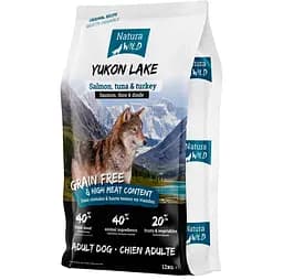 Сухой корм для взрослых собак Natura Wild Yukon Lake с лососем, тунцем и индейкой 12 кг