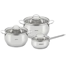 Набір посуду Ardesto Gemini Liguria 6 предметів нержавіюча сталь (AR1906LG)