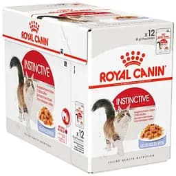 Вологий корм для дорослих кішок Royal Canin Instinctive шматочки в желе 1.02 кг (12 шт. х 85 г)