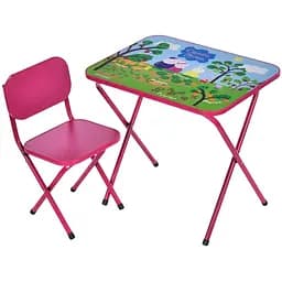 Детский столик складной со стульчиком Bambi M 5963-8 малиновый