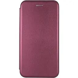 Шкіряний чохол-книжка Epik Classy для Xiaomi Redmi Note 14 4G (Int. version) Бордовий