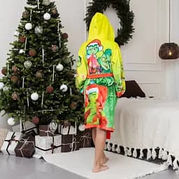 Халат дитячий з плюшевого велюру Grinch 18168 134-140 см - мініатюра 6