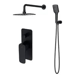 Комплект для ванни та душу прихованого монтажу Cersanit Larga S952-031 СЕТ B344 зі змішувачем Чорний 30412