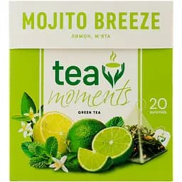 Чай зелений Tea Moments Mojito Breeze, 20 пірамідок (920162)