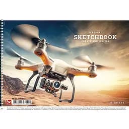 Альбом для малювання Школярик Квадрокоптер 30 аркушів (PB-SC-030-8010)