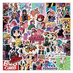 Стікерпак Скотт Пілігрим Набір наклейок GeekLand Scott Pilgrim 55 штук - мініатюра 3
