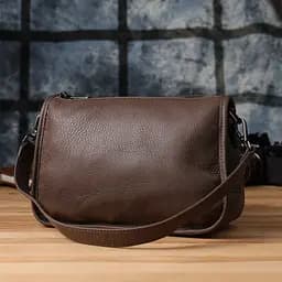 Жіноча сумка Vintage через плече з натуральної шкіри 27х18х11 см sum0027627 - мініатюра 9