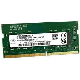 Пам'ять SO-DIMM DDR4 8Gb 3200 MHz Nanya 1.2V CL22 Bulk (NT8GA64D88CX3S-JR)