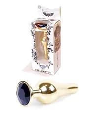Анальная пробка Jawellery Gold BUTT PLUG Black Boss Series 64-00065 98264