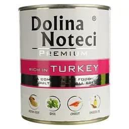 Влажный корм для собак Dolina Noteci Premium с индейкой 800 г