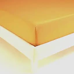Простирадло на резинці з наволочкою Penelope - Laura mustard гірчичний 100x200+50x70 - мініатюра 4