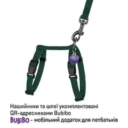 Шлея з повідцем для котів та дрібних собак Барксі Urban патріотична розмір XS Вишиванка зелена - мініатюра 2