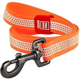 Поводок для собак Waudog Waterproof водостойкий, светоотражающий, S оранжевый