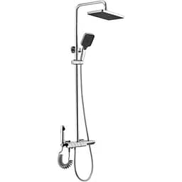 Душова система Rea Rob хром з термостатом та виливом REA-P6626, Хром