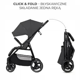 Прогулянкова коляска Kinderkraft Trig 3 Grey - мініатюра 6