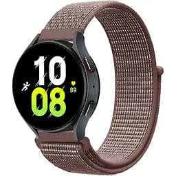 Ремінець нейлоновий на липучці для смарт-годинника BeWatch Samsung 22 мм Сіро-коричневий (1021338.2UW)