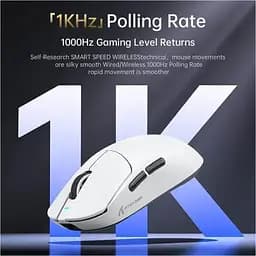 Миша Attack Shark X8 Plus Wireless White (AS-6972792471754-W) [159861] - мініатюра 7