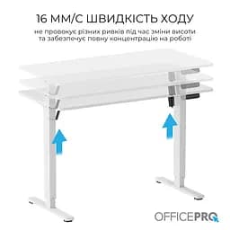 Геймерський стіл OfficePro ODE1260W (ODE1260W) - мініатюра 6