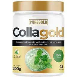 Препарат для суглобів і зв'язок Pure Gold Protein CollaGold, 300 грам - Мохіто