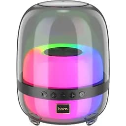 Портативна bluetooth колонка Hoco BS58 TWS з LED підсвічуванням magic чорний night