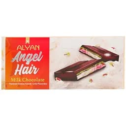 Шоколад молочный Alyan Angel Hair со сладкой ватой и фисташковой пастой 160 г