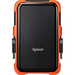 Зовнішній жорсткий диск Apacer AC630 2.5" 1TB USB 3.1 black/orange (AP1TBAC630T-1)
