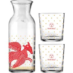 Набор для напитков Concept Glass Prima Maria Пегас графин 1 л и стакан 350 мл 2 шт. (PM/10435)