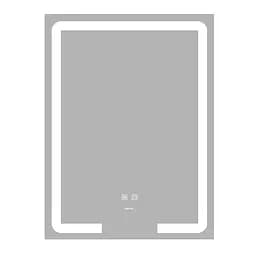 Дзеркало Zerix Prime MR02-50x80 з LED Touch, Anti-fog, димером, регулятором яскравості ZX6052