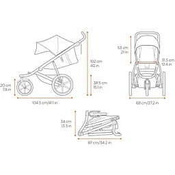 Дитяча коляска Thule Urban Glide 2 Dark Shadow (TH 10101950) - мініатюра 13
