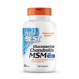 Препарат для суглобів і зв'язок Doctor's Best Glucosamine Chondroitin MSM, 360 капсул