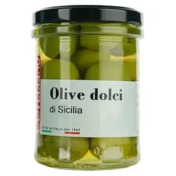 Оливки зелені Castellino Вердоліна солодкі з Сицилії 180 г