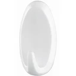 Гачки пластикові овальні L під плитку/метал Tesa Powerstrips білі 2 шт. 