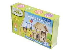 Конструктор деревянный Игротеко Домик с верандой