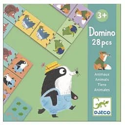 Настільна гра Djeco Дитяче доміно. Веселі тварини (Domino Animals, 28 pcs) (DJ08115)