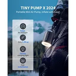 Насос-ліхтар кемпінговий Flextail Tiny Pump Х, чорний - мініатюра 10